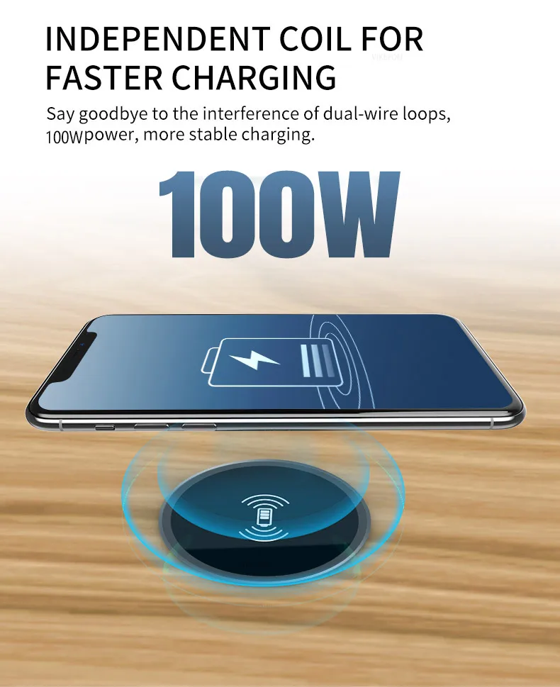 Eingebautes kabelloses Ladegerät für 58mm Loch – Verstecktes schnelles Laden für iPhone 17 16 15 14 13 12 Pro Max und Samsung S25 – Detail 5