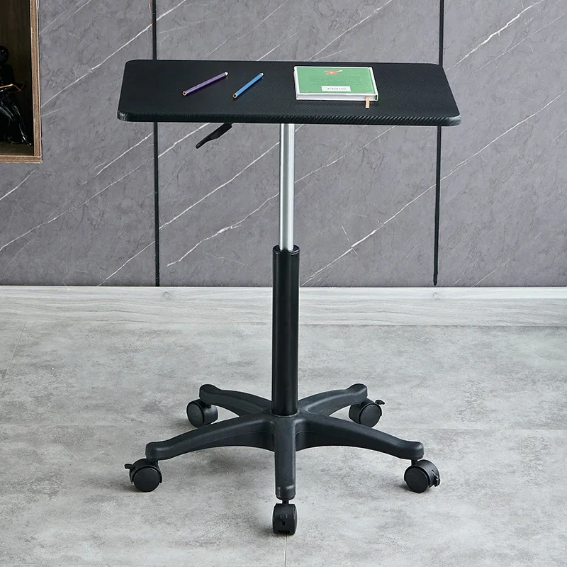 Movable Lifting Small Table Pulley Small Sofa Bedside Table Standing Upright Laptop Desk Office Desk Versatile