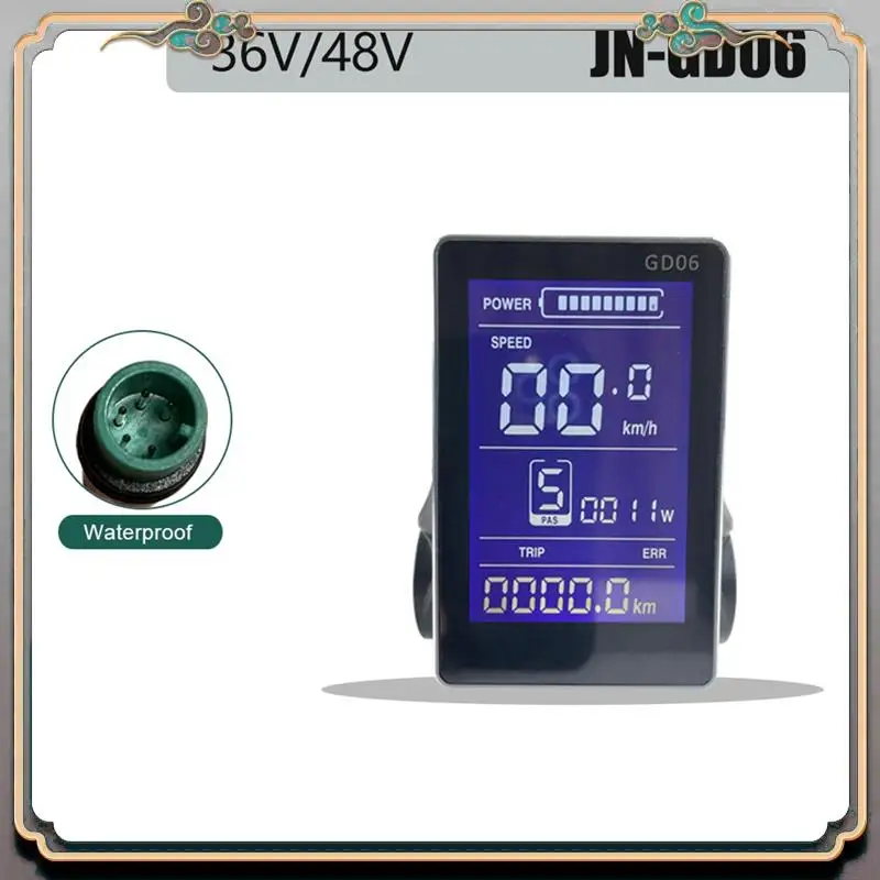 

Durable Ebike Display LCD GD06 Large Vertical Screen For JIANNUO Controller Electric Scooter Hub Motor Conversion Kit