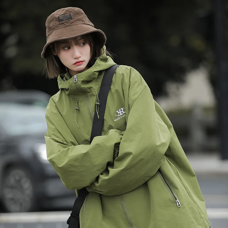 Spring and Autumn Seasons Fashion Japanese Men's Outdoor Outerwear Charge Coat Loose Work Suit Casual Jacket