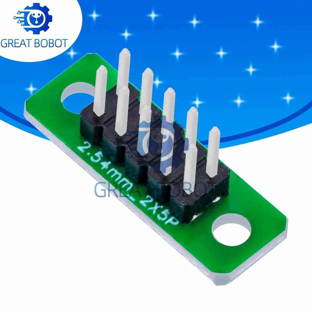 2-Row × 5-Pin Dupont Pin Header (1PCS): 2.54mm Pitch (2mm Spec) – Needle Splitter Terminal Block