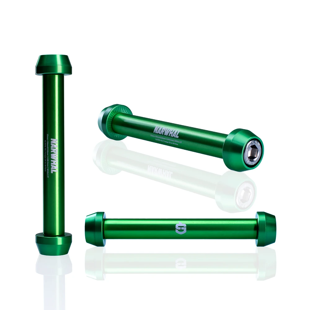 Gateshark Bicycle Accessories Rear Thru Axle Adaptor Alloy 7075 Size 15-10mm  BMX Racing MTB Downhill Anodizing Colors NarwhalCL