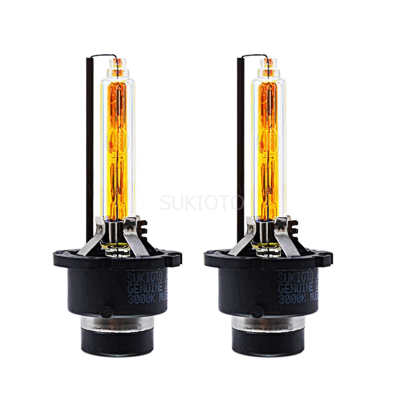 2PCS SUKIOTO GENUINE Original D2S Xenon HID Car Bulb 35W D2S 3000K Golden Yellow D4S HID Xenon Light For Toyota Lexus Auto Lamps - Image 2