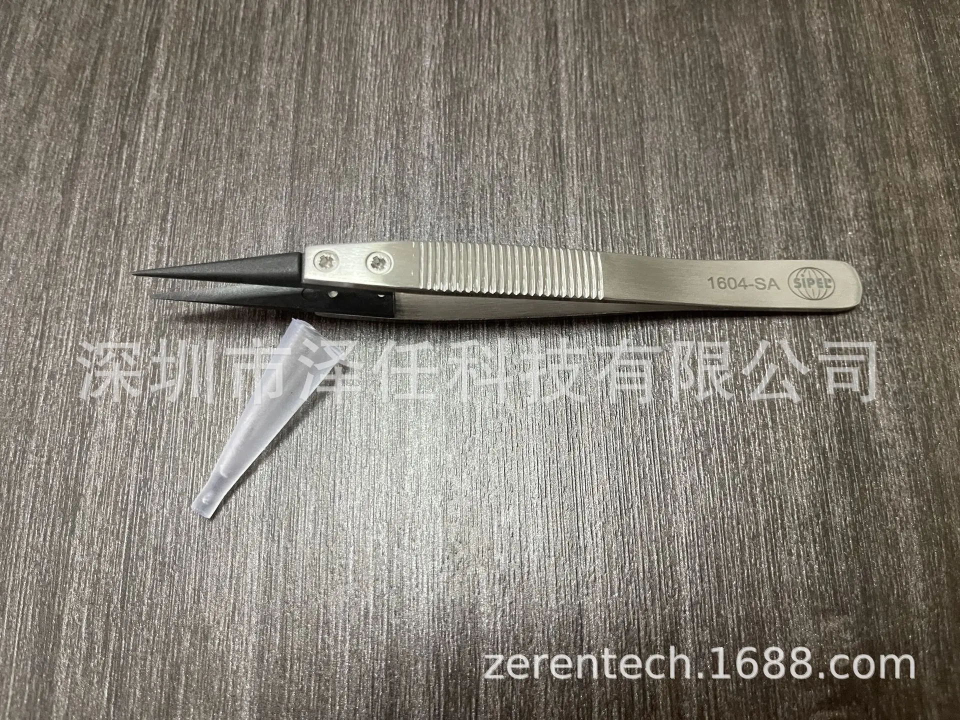 Sipel Tweezers 1604-SA Black Anti-static Carbon Fiber Replacement Head Anti-static Microelectronic Assembly Вейп  R134a