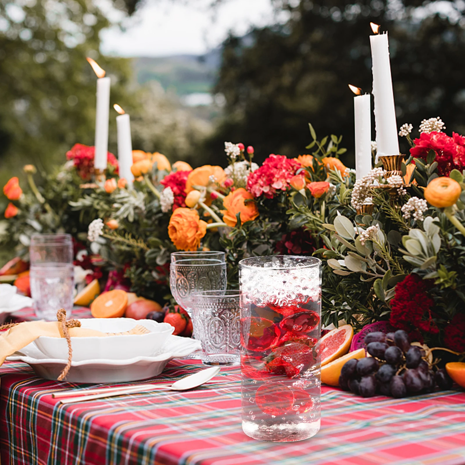 

1 Bag Simulated Gems Plastic Vase Filler for Wedding Party Decor DIY Artificial Gemstone Ornament Home Decoration Floating Faux