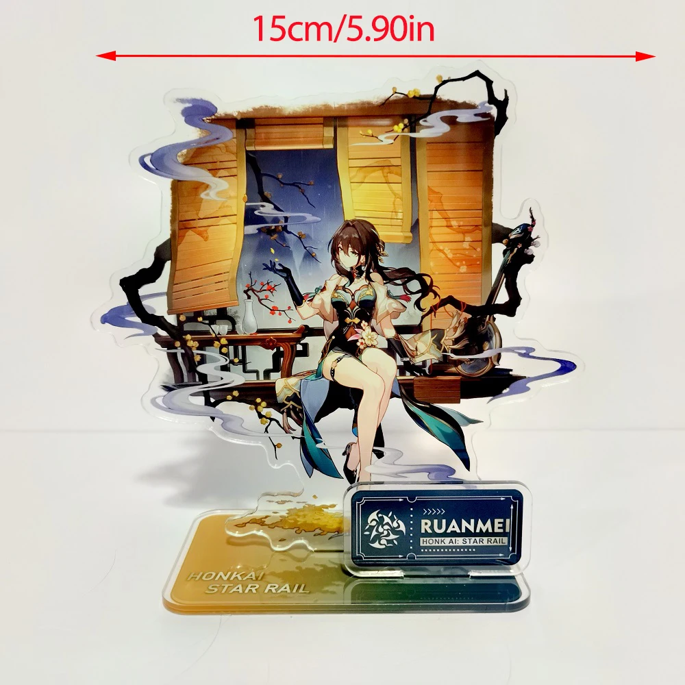 Game Honkai:Star Rail Figures Acheron Aventurine Acrylic Stand Model Desk Decor Collection Standing