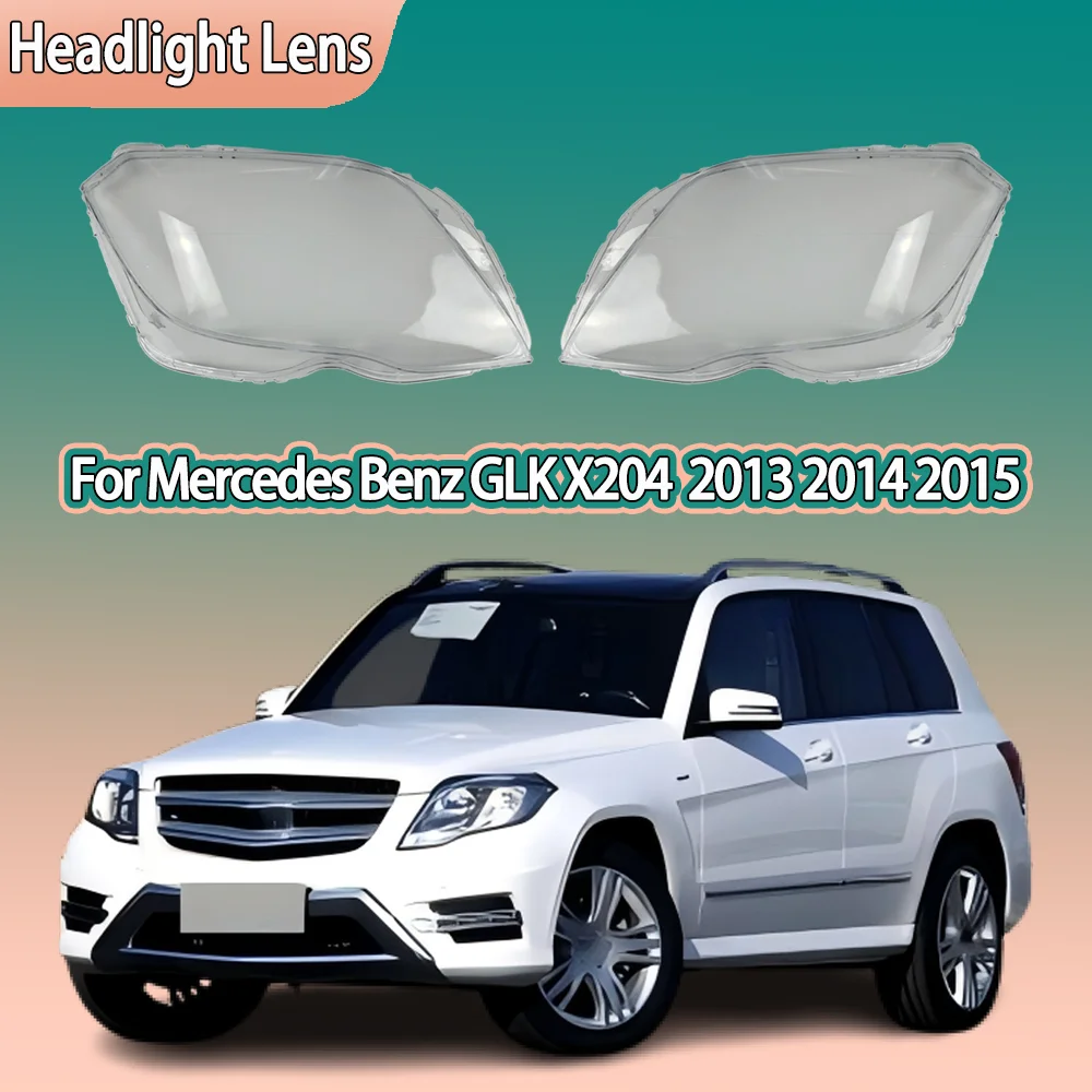 

Front Headlamp Plexiglass Headlights Shell Cover Transparent Lampshades For Benz GLK X204 GLK200 GLK300 GLK350 2013 2014 2015