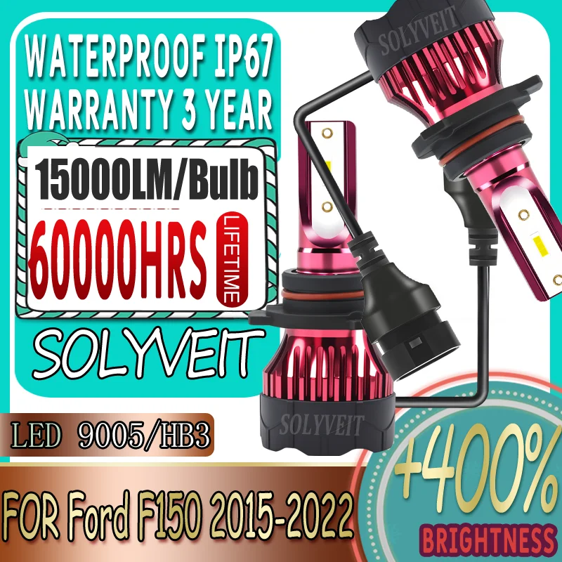 

Clearer Visibility at Night Durable Structure 9005 Headlight LED High Beam For Ford F150 2015 2016 2017 2018 2019 2020 2021 2022