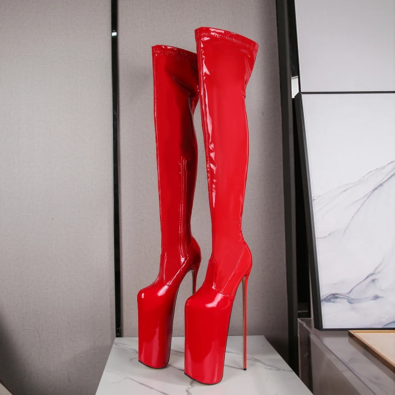 SDTRFT SM Shoes Pole Dance 30cm Thin High Heels Stilettos Over The Knee Long Boots Platform Women Pumps Cosplay Botas Mujer