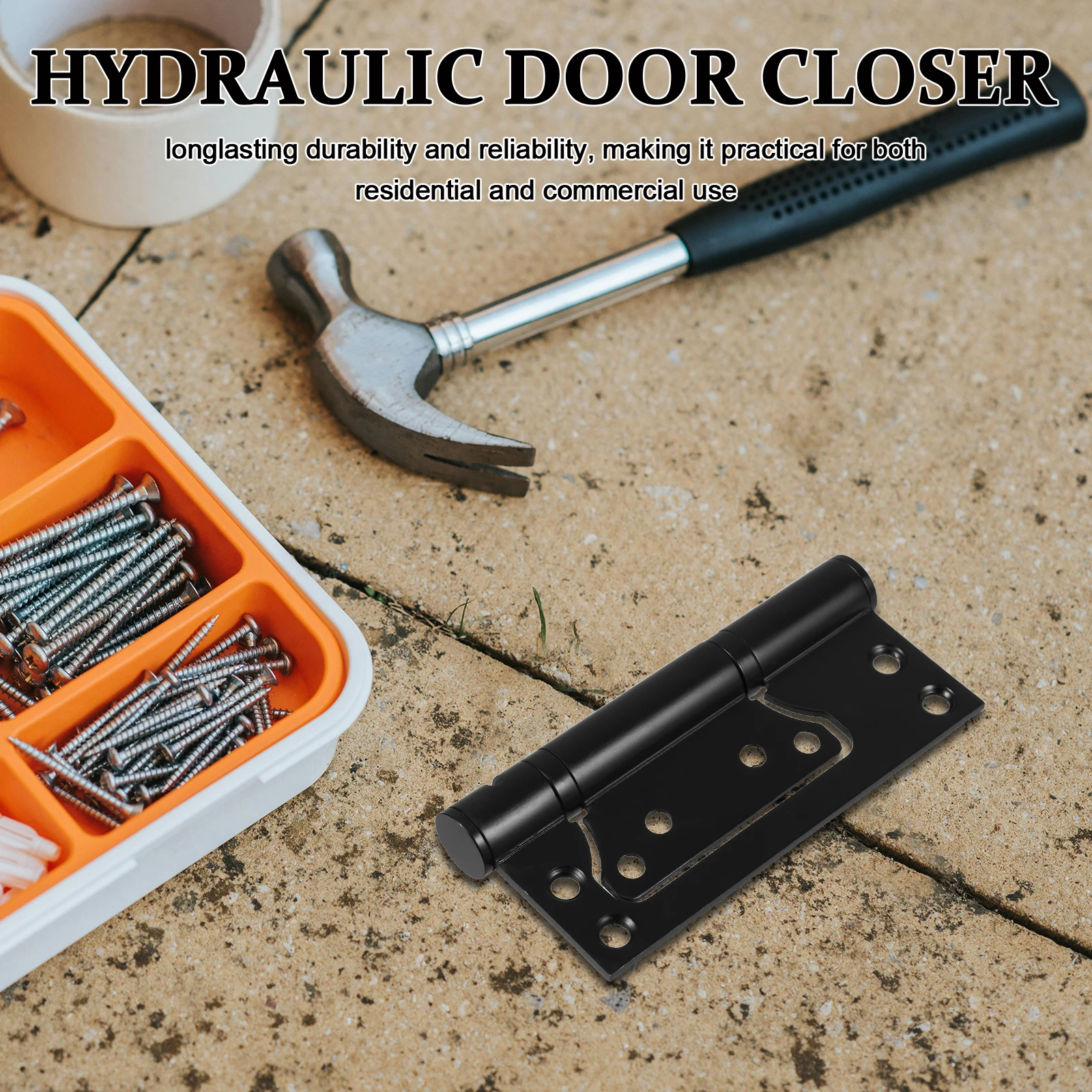 

Heavy Duty Stainless Steel Invisible Hydraulic Hinge Silent Closure Spring Loaded Door Hardware For Cabinet Wardrobe