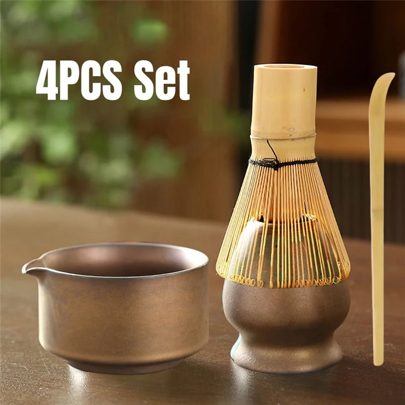 

High Quality Matcha Tea Set Includes Matcha Bowl With Spout Matcha Tool Kit