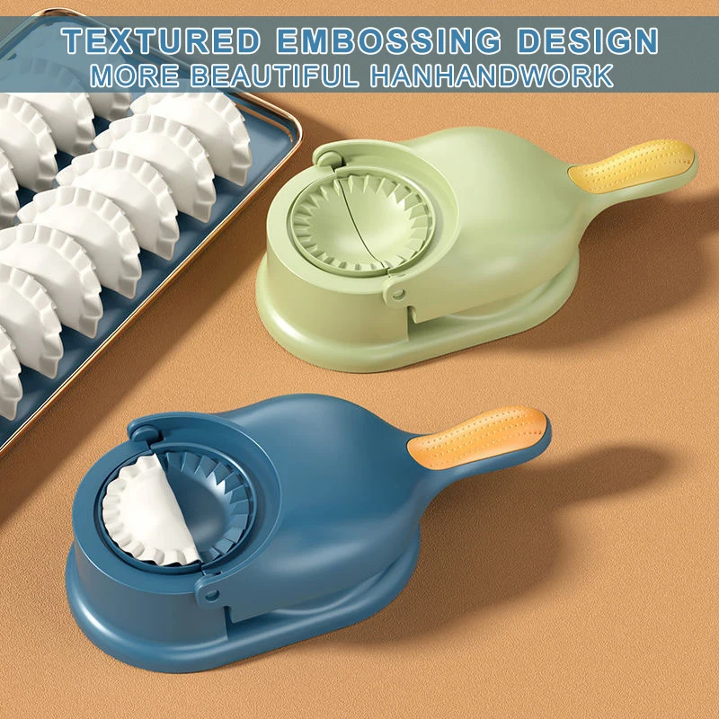 2 In 1 Dumpling Maker DIY Manual Dumpling Mold Press Round Dumpling Wrapper Chinese Jiaozi Maker