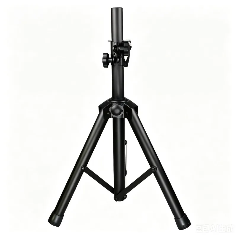 Professional Speaker Tripod Stand Heavy Duty 80Kg Capacity Adjustable Height Non-Slip Rubber Feet For Stage DJ