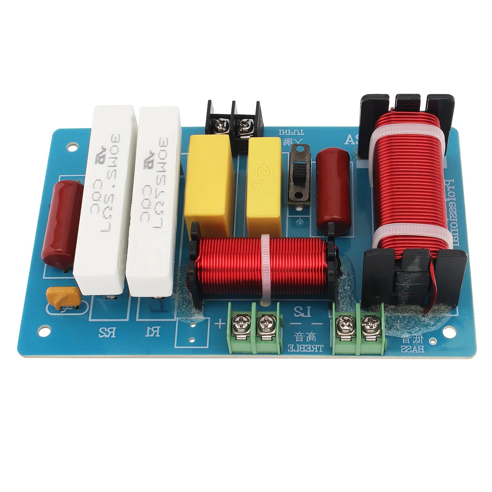 450W Frequency Divider 4 - 8 Ohm 2 Way High-Low HiFi Stereo Speaker Crossover Audio Hifi Filter Circuit Board