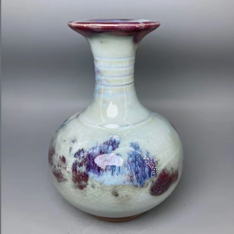 

Opening Ceramic Vase for Decoration, Ice Seams, China Decoration, 18.5 cm