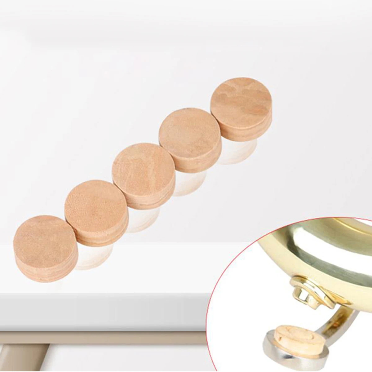 

5 pcs Water Key Cork Pads Rombone Repairing Pad Durable Cork Plugs For Trumpet Cornet Repair Instrument Accessories