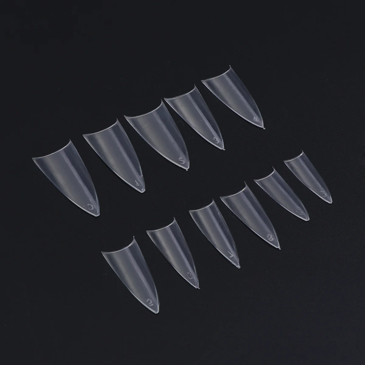 

500 шт., полное покрытие, типсы для ногтей, прозрачные накладные ногти, легко формируемая пилочка, гель, акриловое стекловолокно, принадлежности для дизайна ногтей