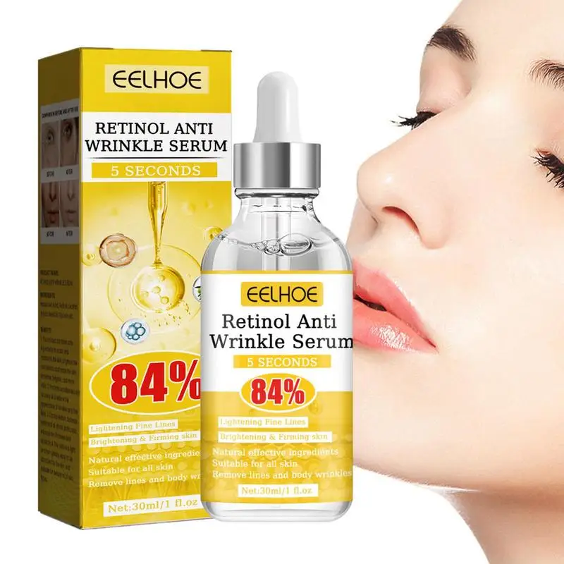 Retinol Anti Aging Remove Wrinkle Serum Lifting Brighten Face Skin Fade Eye Fine Lines Moisturizing Firming Facial Essence 30ml