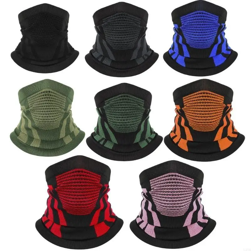 Calentador cuello transpirable L5YA para mujeres y hombres, polaina cuello resistente viento para actividades aire