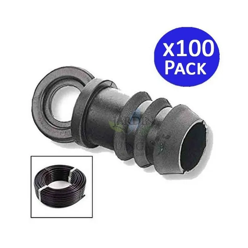 Pack 100 x Drip irrigation stopper 16mm black