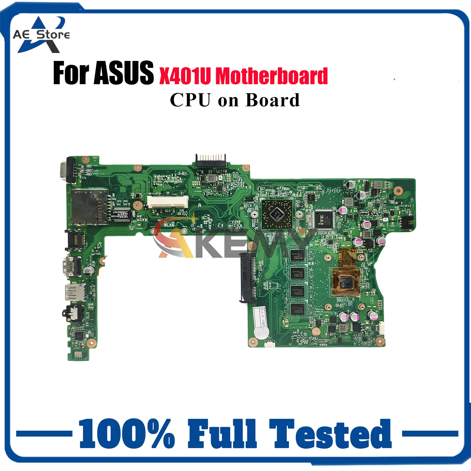 

Материнская плата для ноутбука X401U для ASUS VivoBook X401U X401U, материнская плата для ноутбука с процессором, 100% тестирование, ОК, быстрая доставка, высокое качество