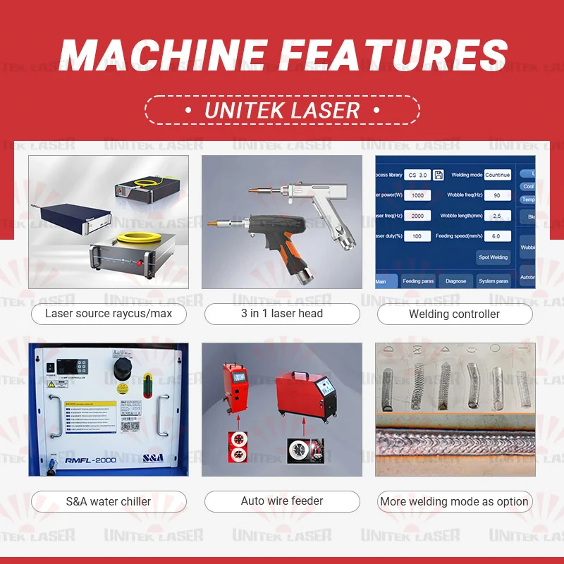 1500w 2000w 3000w Laser Welding Machine 4 in 1 Portable Handheld Laser Welders Fiber Laser Welding Machine Prices for Metal