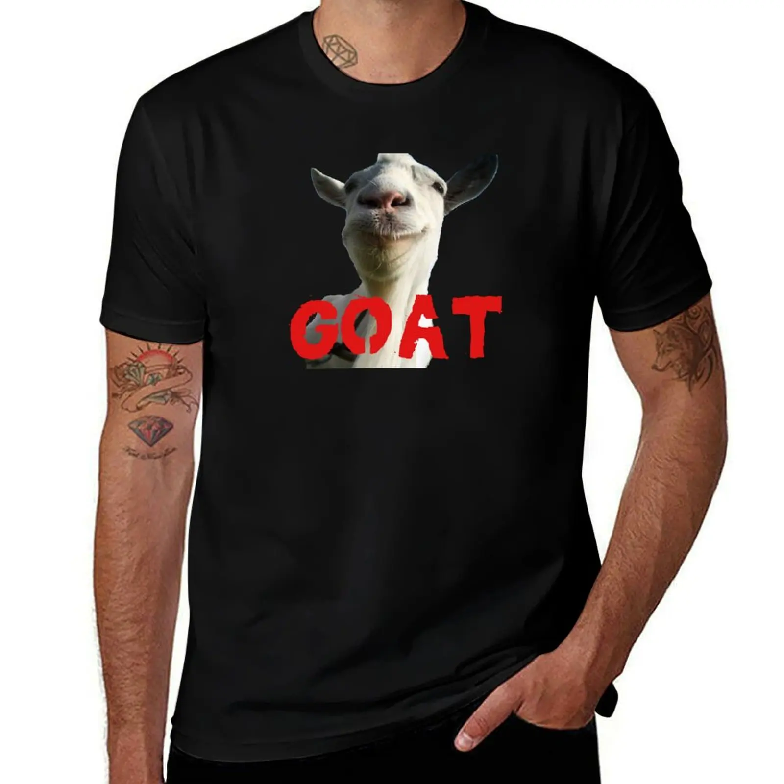 

GOAT T-Shirt t shirts for man pack white funny t shirts cotton man t shirts high quality luxury brand T-Shirt