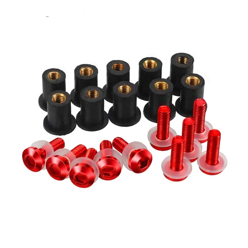 

10PCS M5 Windscreen Bolts Screws Kits For Honda CBR125R CBR150R CBR250R CBR300R CBR250RR CBR400R CBR500R CBR600F CBR650F CBR650R