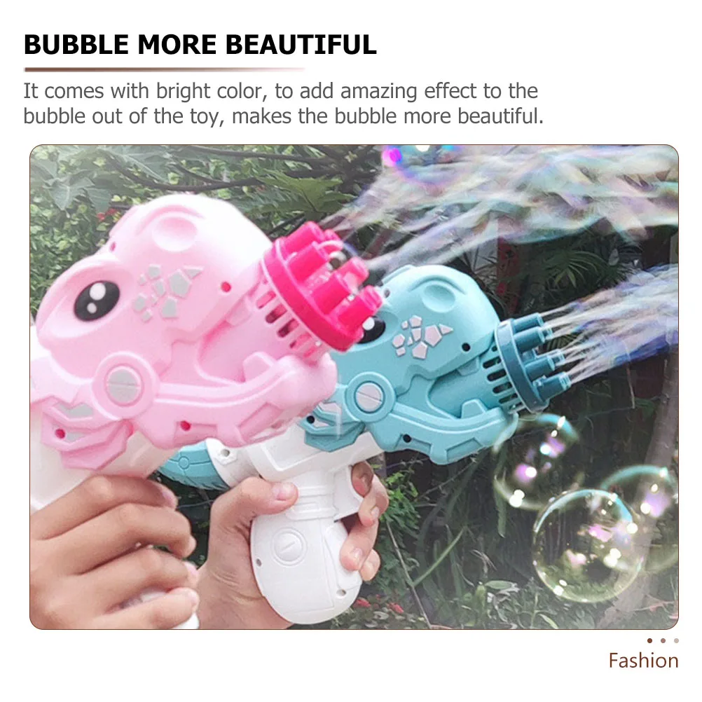 

3pcs Dinosaur Bubble Machine Kids Electric Bubble Blower Plastic Cartoon Bubbles Maker Tool Portable Blow Machine For