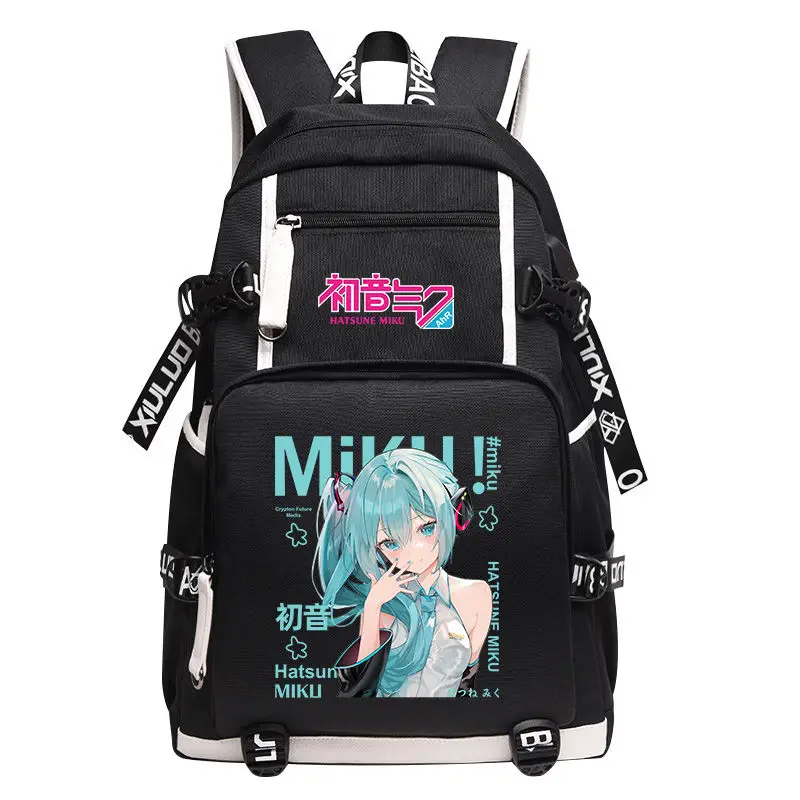 جديد هاتسون ميكو أنيمي الطرفية ميكو الأطفال المدرسية الإبداعية الكرتون لطيف طالب سعة كبيرة على ظهره هدية بالجملة #2