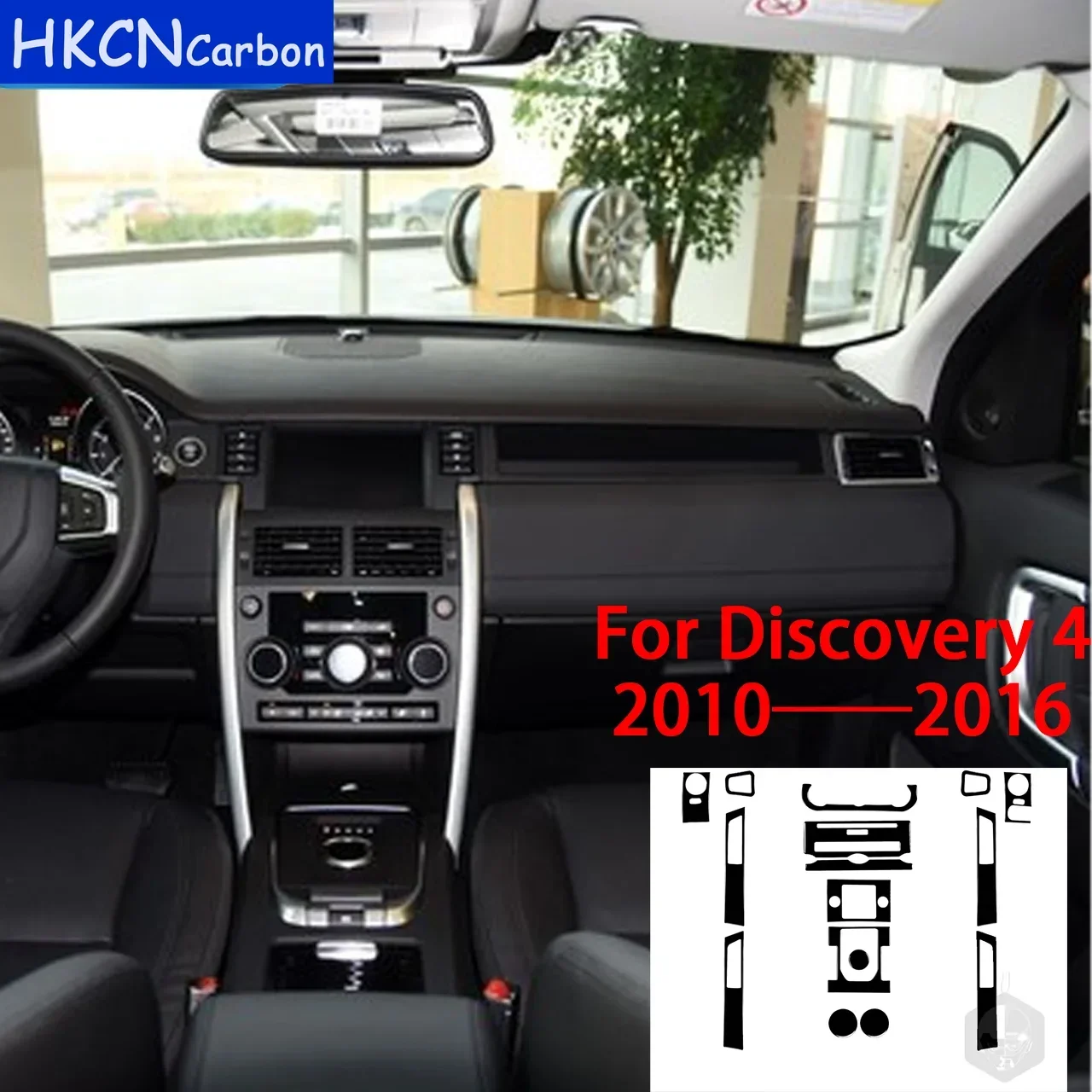 

Для Land Rover Discovery 4 2010-2016, автомобильные аксессуары, внутреннее воздуховыпускное отверстие, держатель чашки, боковая накладка, наклейка, глянцевый черный пластик