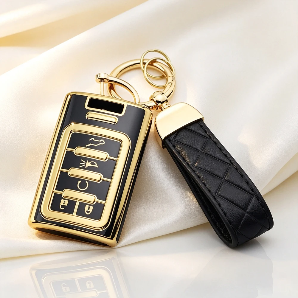 5 Buttons TPU Remote Car Key Shell Control for Cadillac Escalade EXT ESV 2007-2014 Auto Key Cover Accessories