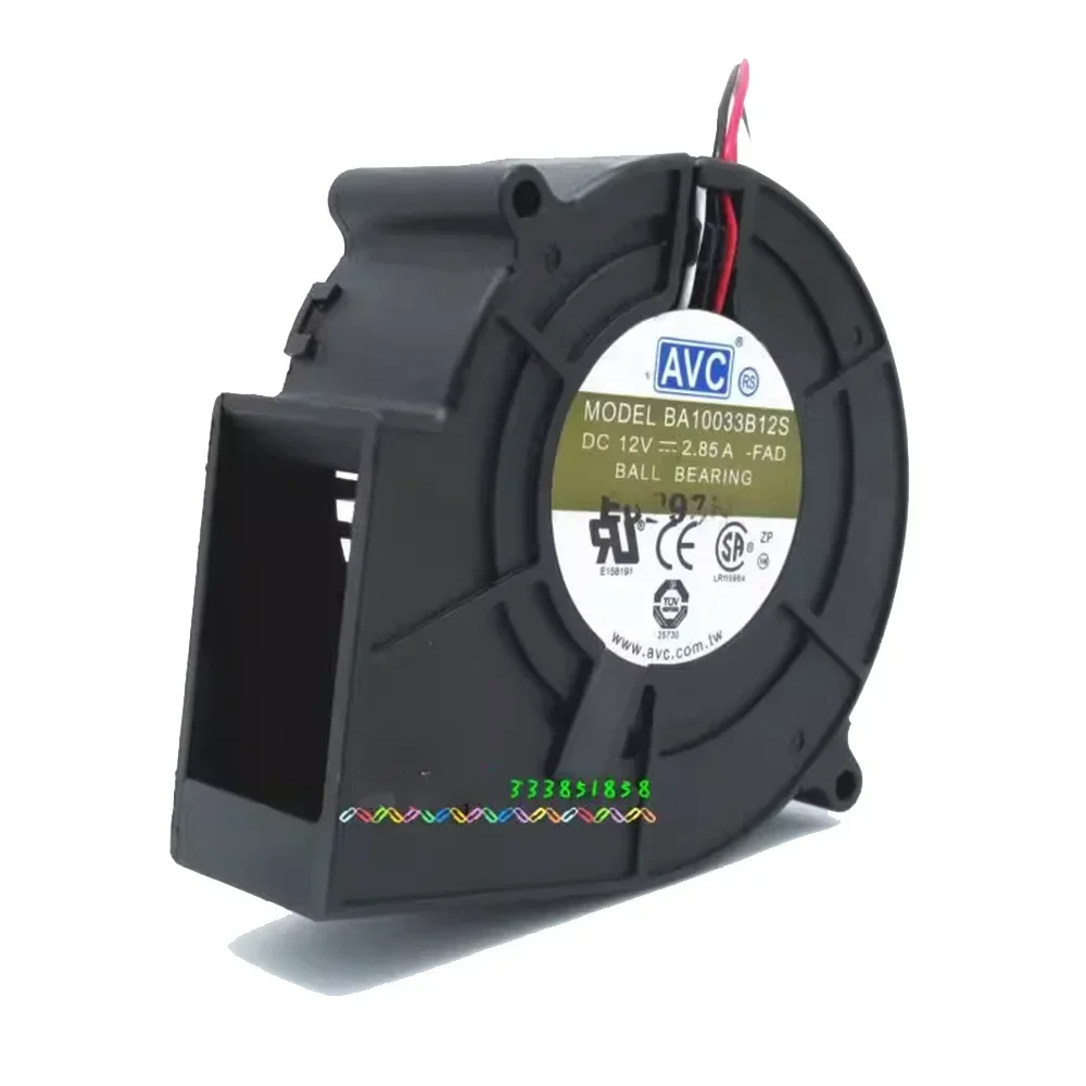 

+НОВИНКА для AVC 9733 97*94*33 мм BA10033B12S 12 В 2,85 А на шарикоподшипнике, вентилятор постоянного тока, центробежный серверный вентилятор