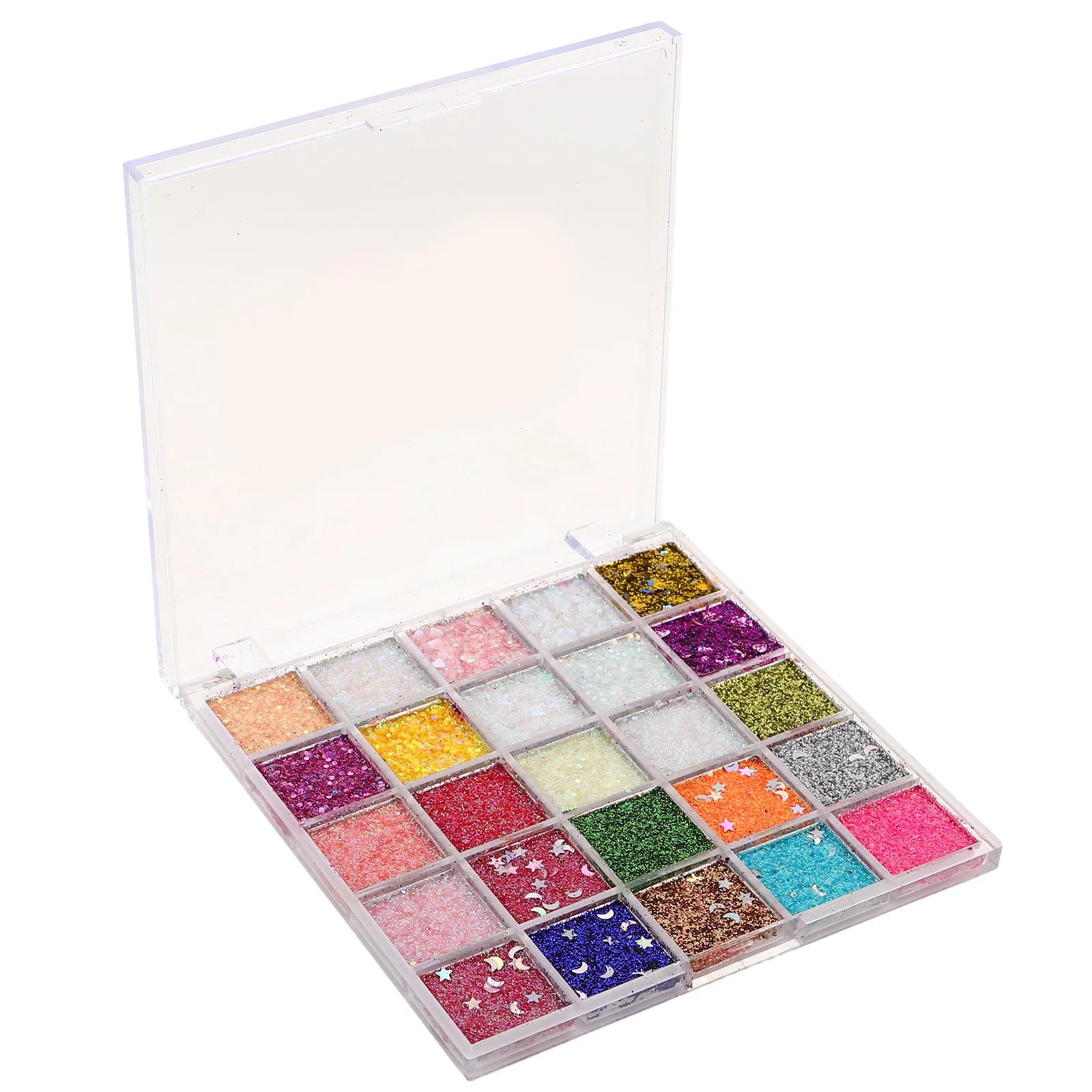 Palette di ombretti glitterati Polvere pressata luccicante a 18 toni Lunga tenuta Impermeabile Ideale per il trucco scintillante Cosmetici Viso scintillante