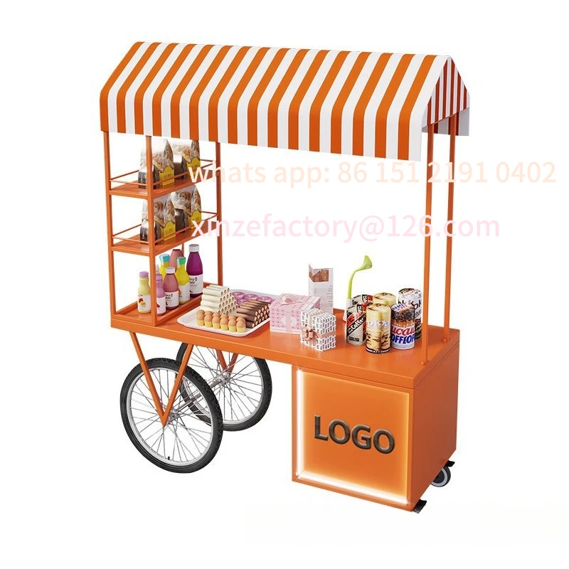 Customizable Stall Dining Car Movable Float Market Stall Trolley Night Market Stall Car