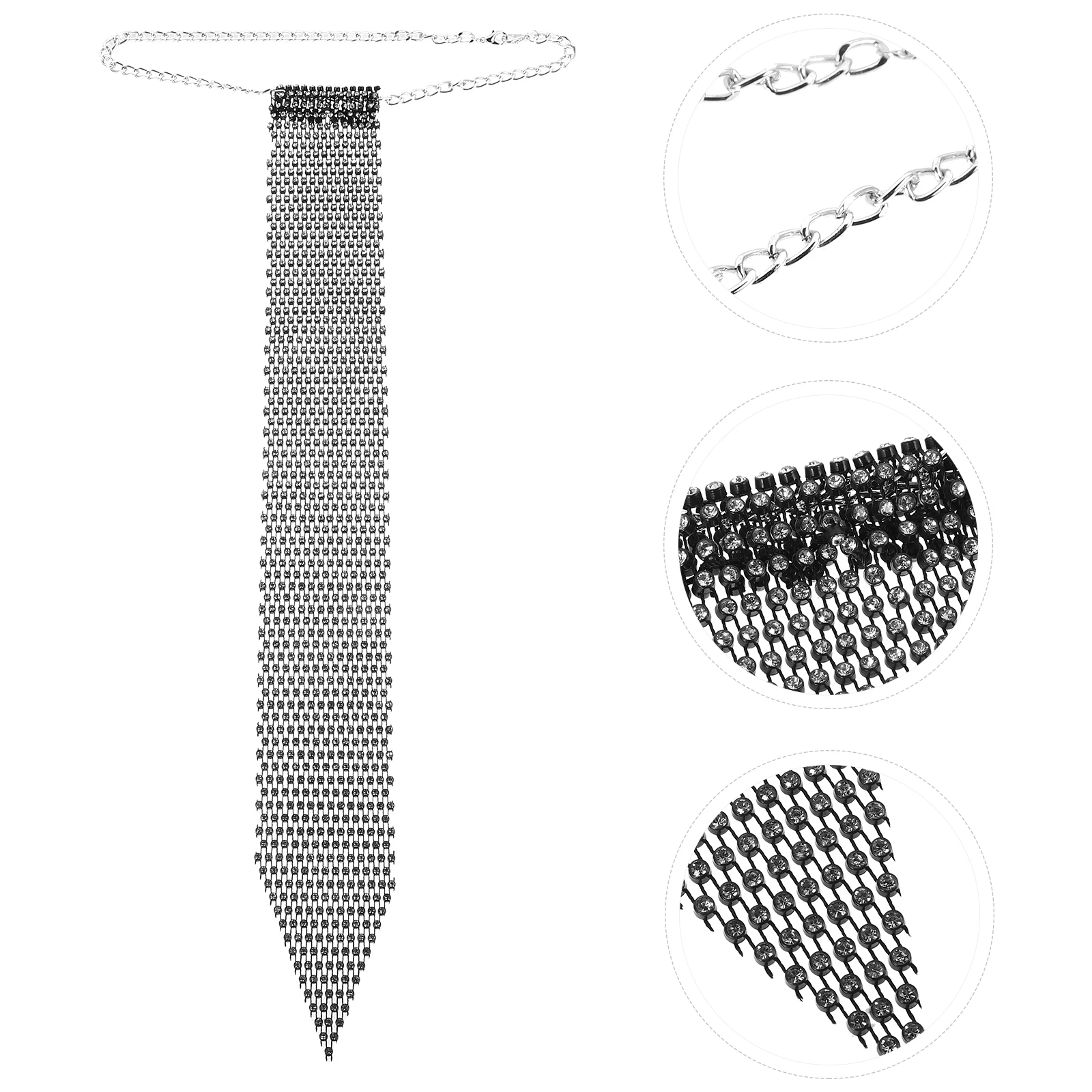 

Women'S Mesh Fashion Necktie Trendy Business Accessories Sparkling Party Clubwear Bling For Men Ladies Novelty Fun Bow Tie