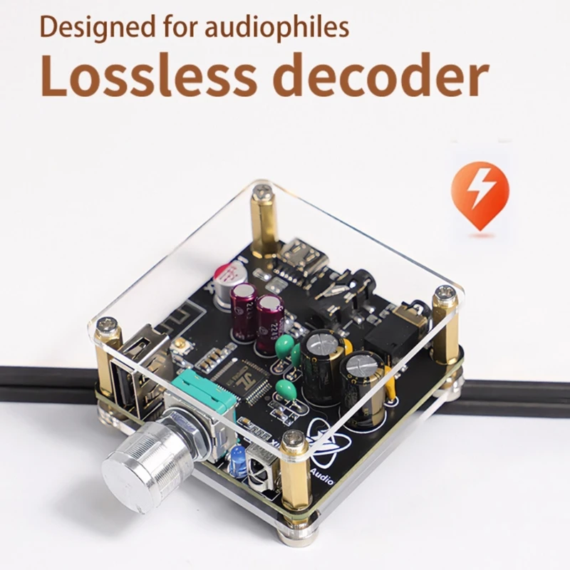 

LA01 HIFI Decoding Board Car Music Player Decoding Board Amplifier Support USB 5.2 Wirelessly Drop Shipping