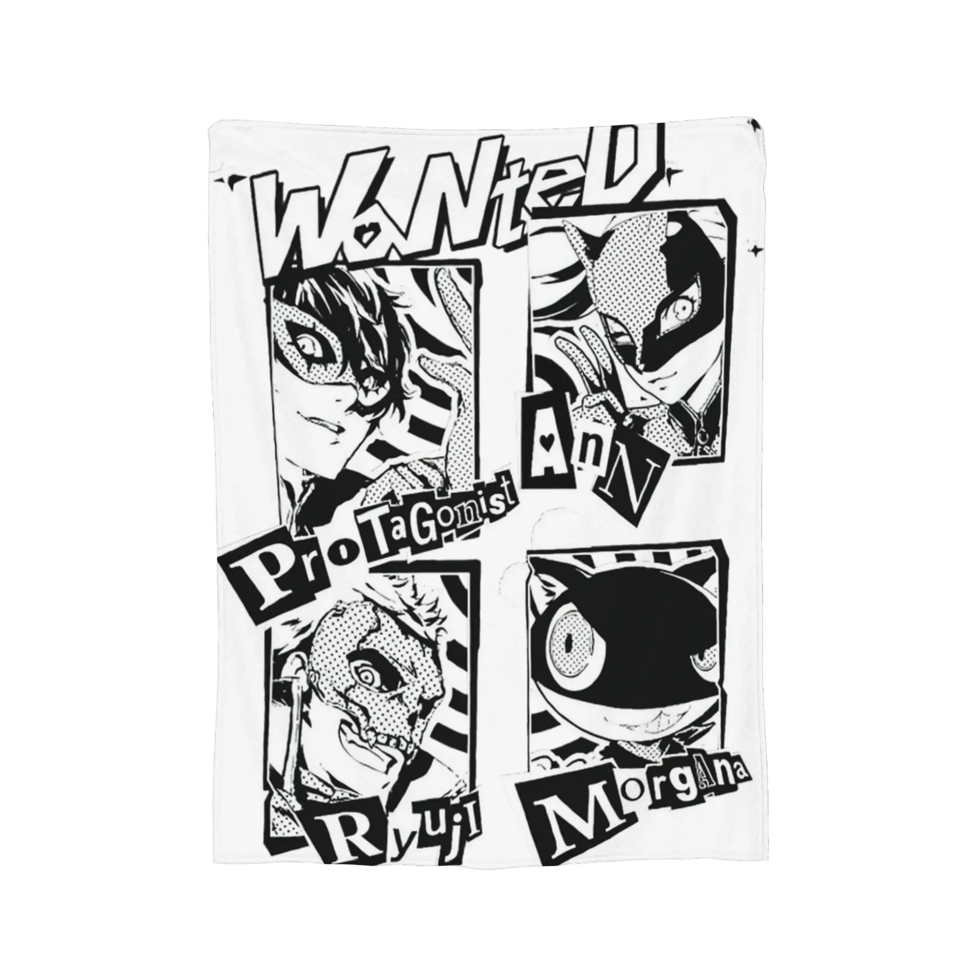 Shin Megami Tensei Blankets Flannel Textile Decor Persona Anime Portable Lightweight Throw Blankets for Home Office Quilt