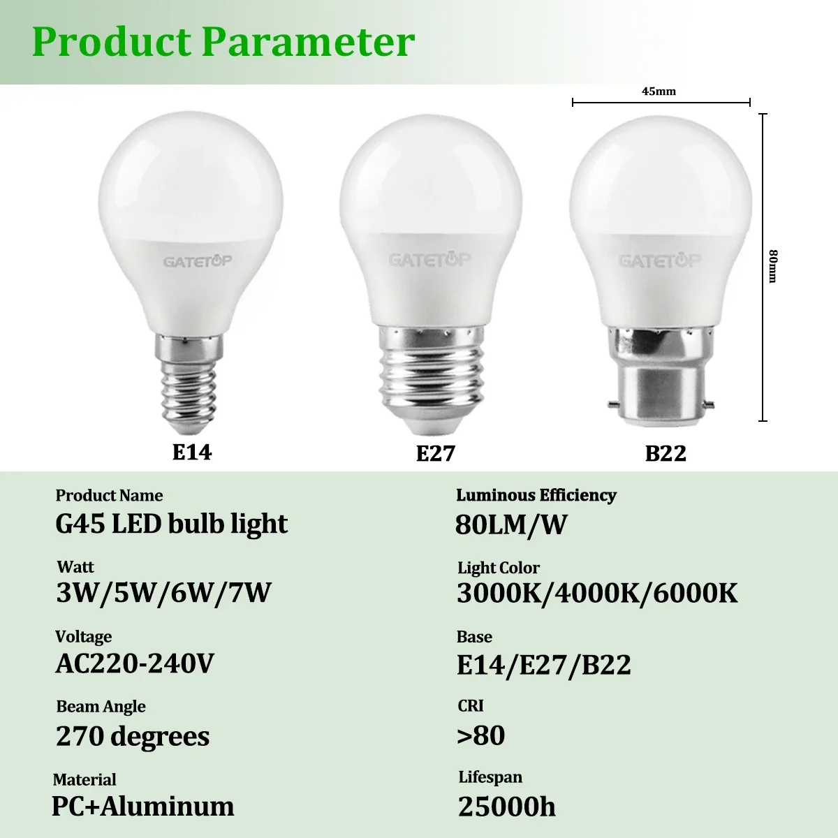 6Pcs 3W 5W 6W 7W  lot Energy Saving Globe Led Bulb 220V E27 E14 B22 Bulb Lamp  Leds Cool Light for Home Room Decoration Lampada