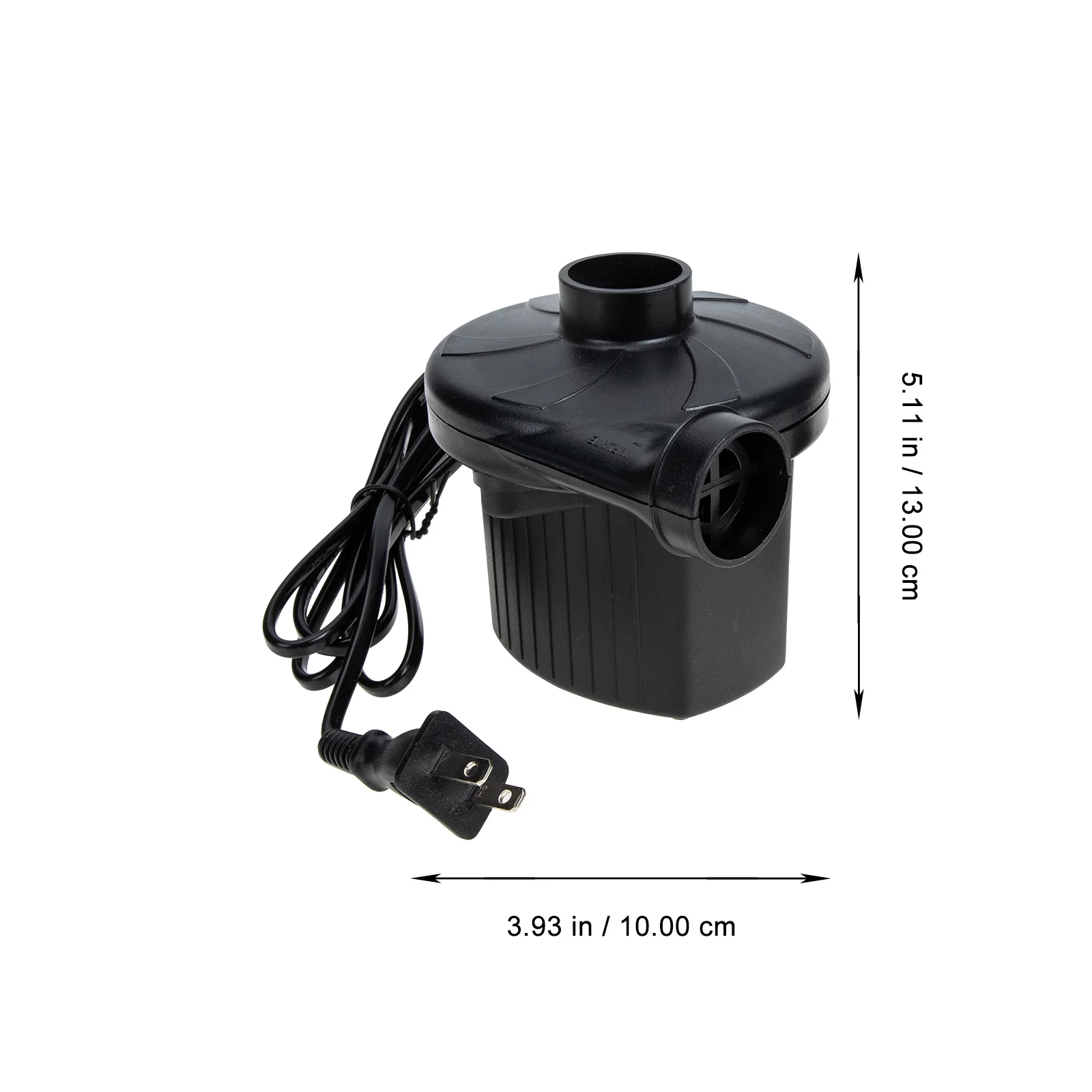 Elektryczna pompka powietrza, lekka, przenośna, dwufunkcyjna, do materacy, basenów, pontonów, kompresor, wtyczka US.