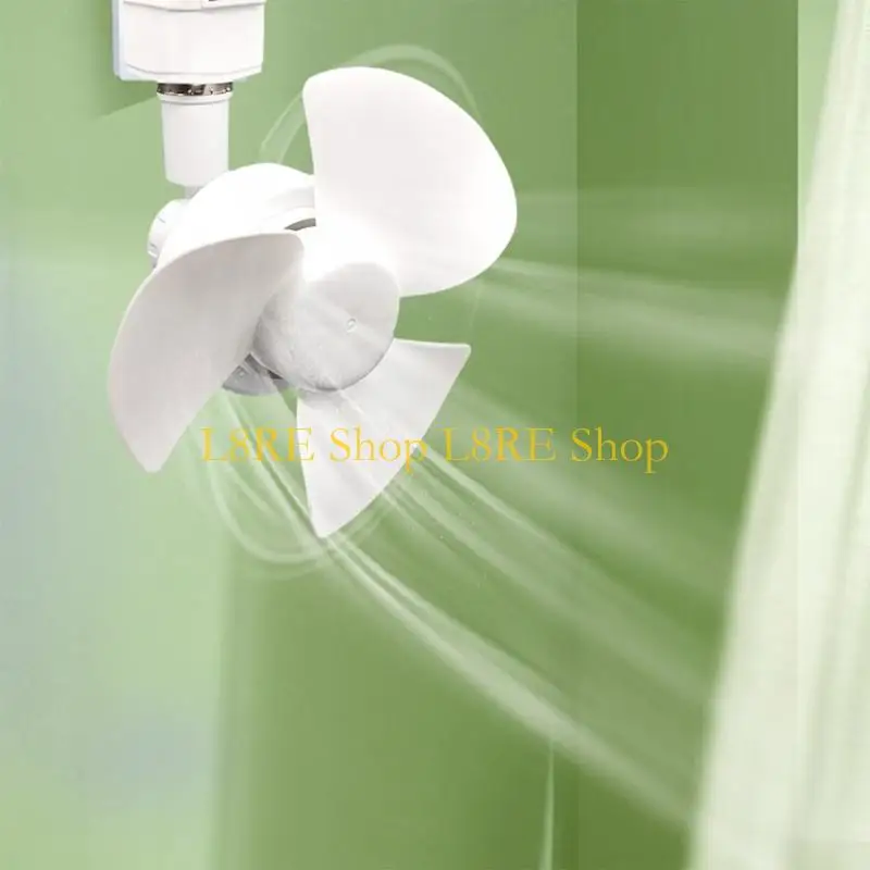 L8RE E27 سقف مروحة 360 درجة تعديل ضوضاء منخفضة المروحة الكهربائية مروحة التبريد الداخلية