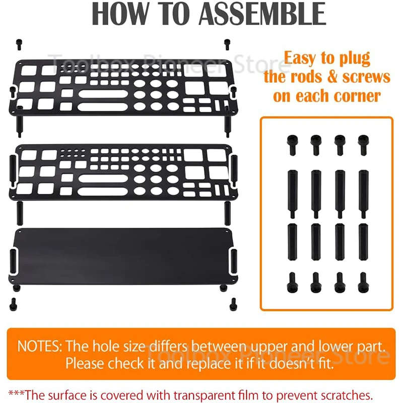 Imagem -06 - Suporte de Rack de Armazenamento de Chave de Fenda Organizador Multifuncional Kit de Ferramentas de Reparo rc Suporte de Mesa para Chave de Fenda Cruzada Sextavada