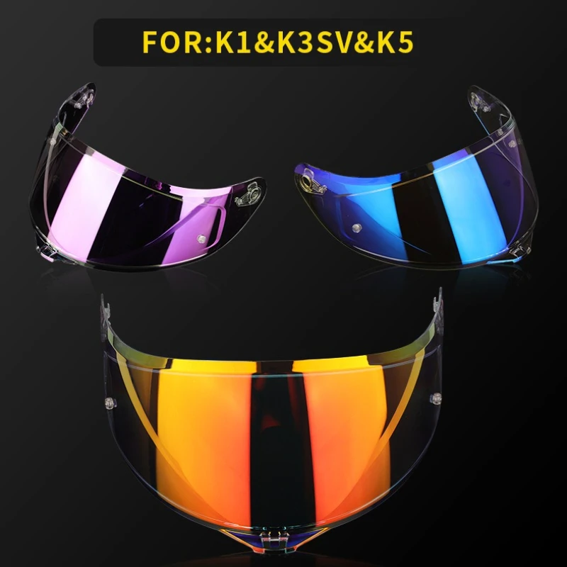 

Motorcycle Helmet Visor Lens UV Protection Anti-Fog Sun Shield Lens for K1S K3SV K5 K5S Motorcycle Accessories Replacement