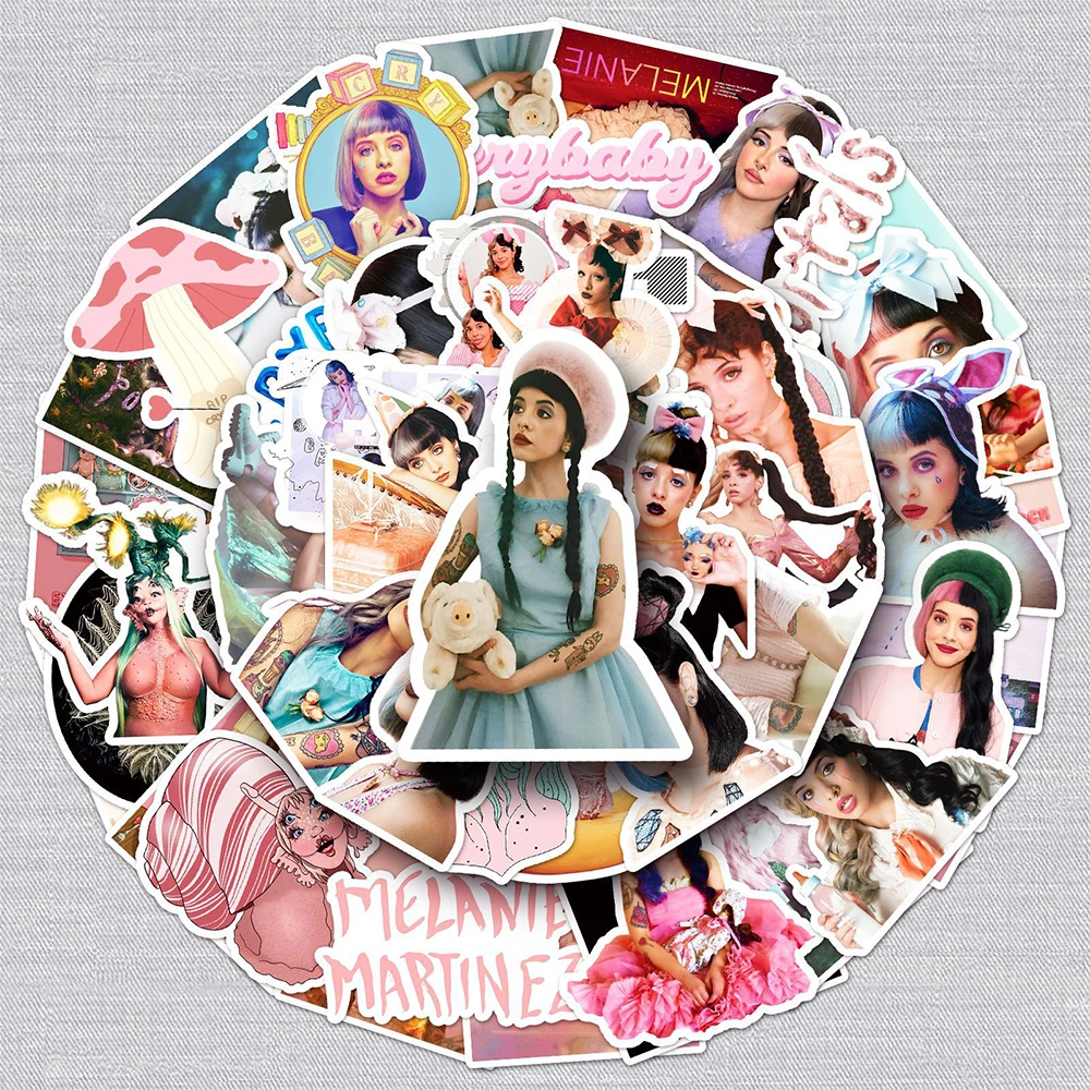 10/30/50pcs Hot Singer Melanie Martinez Graffiti Stickers Decals DIY Suitcase Scrapbook Phone Guitar Cartoon Decoration Sticker