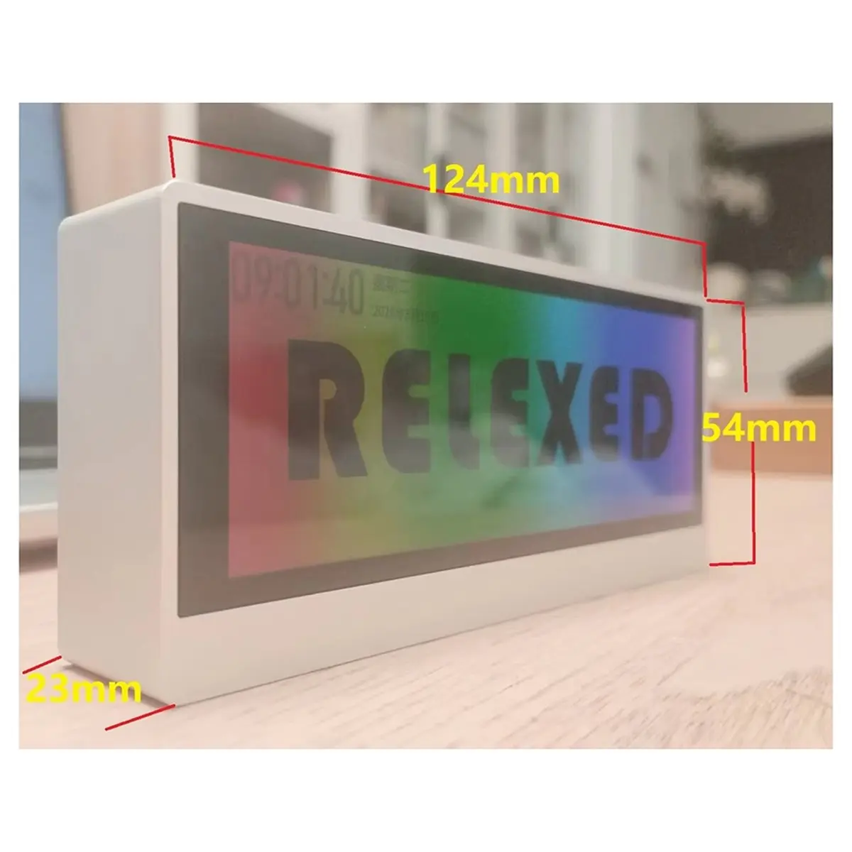 newA10R Page Turning Clock Music Spectrum Display Desktop LED Light Sound Control Visualizer Flip Clock Audio Level Indicator