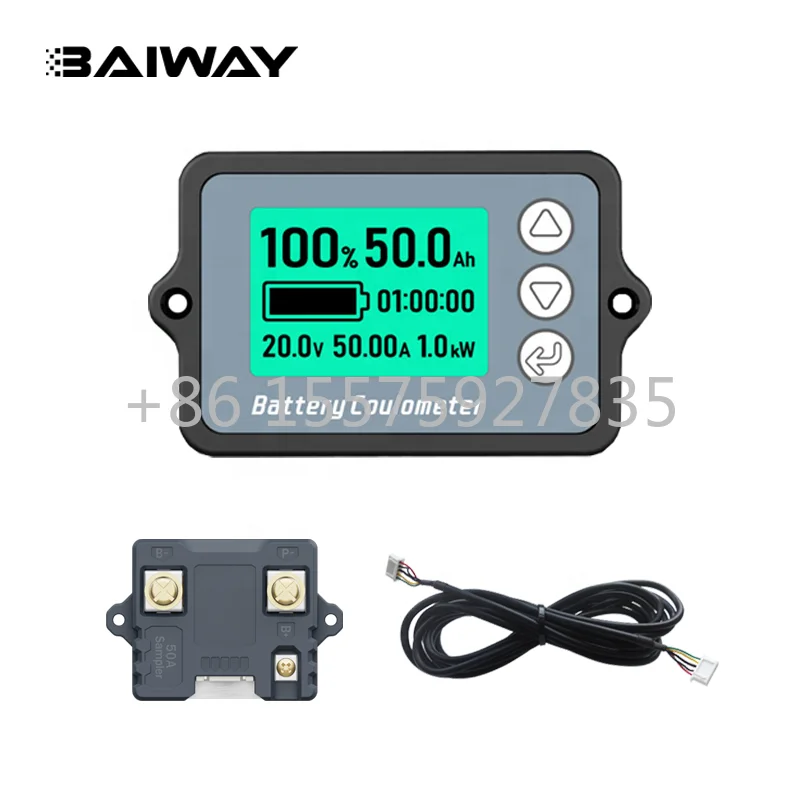 BW-TK15 80V50A Universal LCD Car Acid Lead Lithium Battery voltage Capacity Indicator meter tester Coulomb Counter