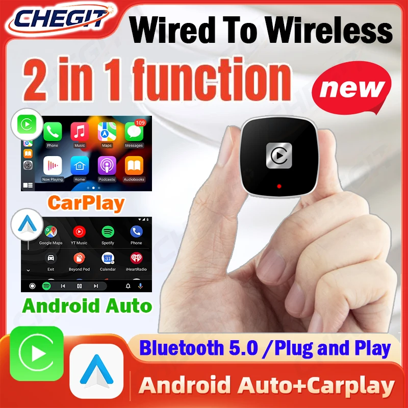 

Новый беспроводной адаптер CarPlay Android Auto USB Dongle Smart Mini Box Plug And Play Универсальный для VW Toyota Nissan Honda Ford Benz