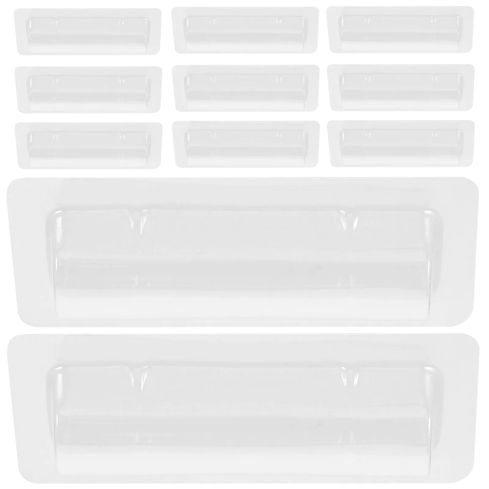 

60Pcs Transparent Lip Balm Holder Clear Lipstick Box Adhesive Tape Storage Organizer Portable Protective Case