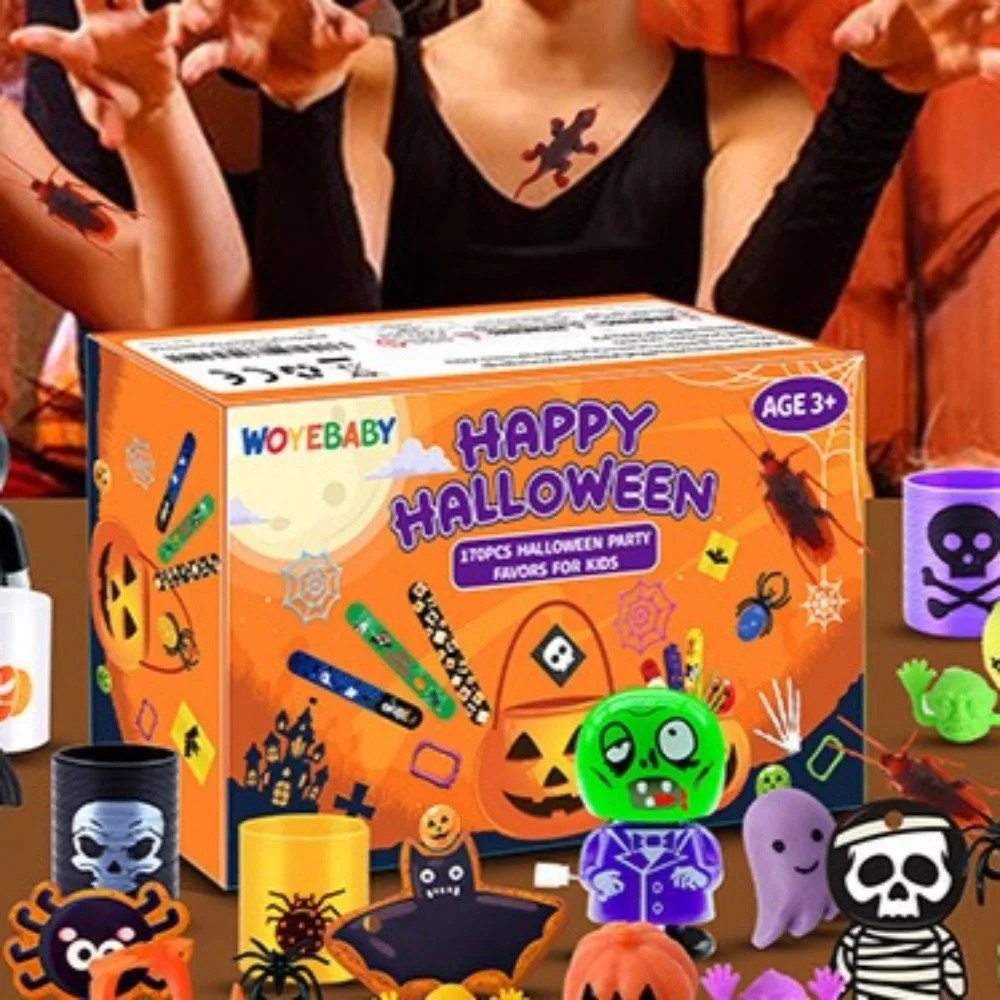 228-teiliges Halloween-Party-Set Kleine Geschenke Geeignet für Halloween-Streiche Karnevalsparty Auszeichnungen Preise Geschenkpack-Füller – Detail 5