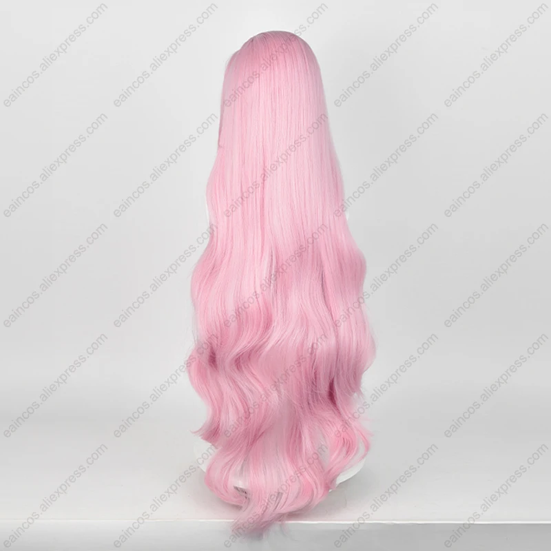 Fluttershy Cosplay Perücke 100cm lange rosa lockige Perücken hitze beständige synthetische Haare Halloween Party Rollenspiel Perücken